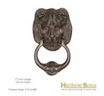 Heritage Brass Lion Knocker Matt Bronze
