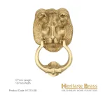 Heritage Brass Lion Knocker Satin Brass