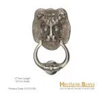 Heritage Brass Lion Knocker Satin Nickel