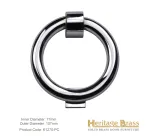 Heritage Brass Ring Door Knocker Polished Chrome