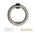 Heritage Brass Ring Door Knocker: Finish Satin Nickel