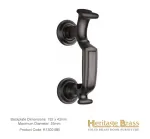 Heritage Brass Doctors Knocker Finish: Matt Bronze