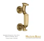 Heritage Brass Doctors Knocker Finish: Satin Brass