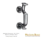 Heritage Brass Doctors Knocker Finish: Satin Chrome