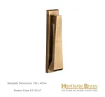 Heritage Brass Slim Door Knocker Antique Brass