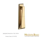 Heritage Brass Slim Door Knocker Polished Brass