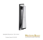 Heritage Brass Slim Door Knocker Polished Chrome