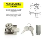 Symo 3000 Cupboard Cam Lock Complete **KEYED ALIKE**