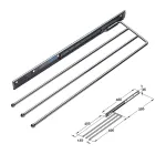 Steel Towel Rail - 3 Rails