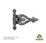 Kirkpatrick Antique Black Malleable Iron Hinge 1511