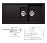 Schock Black Composite 1.5 Bowl Sink