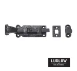 Ludlow Straight Door Bolt Black Antique