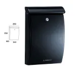 Mininova Plastic Letterbox - Black