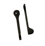 Metal Black Patio Door Levers to suit 5mm Spindle