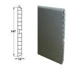 3m Length of Plinth Panel Stainless Steel Coated PVC