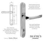 High Security ProSecure Handles Satin Stainless Steel