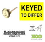 Rim Cylinder Body to-suit Nightlatch ***KEYED TO DIFFER***