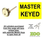 Rim Cylinder Body to-suit Nightlatch ***MASTER KEYED***