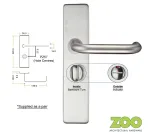 RTD Lever on Long Plate - WC - Privacy PZ57