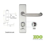 RTD Lever on Short Plate - WC - Privacy PZ78