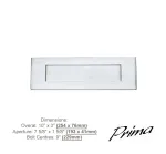 Primalite Letterplate Metric: 254 x 76mm - Inches: 10" x 3" - SC