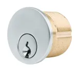 Pair of Screw-in Round Threaded Rim Cylinders