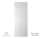 6 Panel Square Regency Primed Woodgrain Door