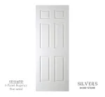 6 Panel Fire Rated Primed Fiberboard Door