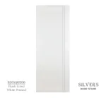 2 Lined Flush White Primed Door