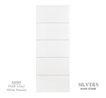 5 Panel White Primed Flush Lined Door