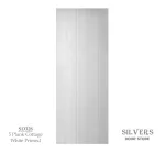 5 Plank Cottage Style Door White Primed