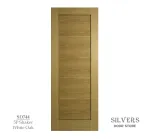 5 Panel Lacquered Shaker Style Door White Oak