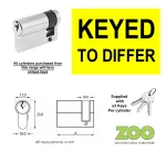 5 Pin Euro Profile Single Cylinder ***KEYED TO DIFFER***