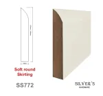 Soft round Primed MDF Skirting SS772