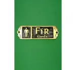 Fir (Gents) Solid Brass Irish Door Signage