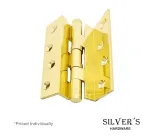 Cranked Butt Hinge Polished Brass 102mm (4")