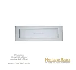 Heritage Letterplate 305 x 96mm Polished Chrome