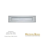 Heritage Letterplate 330 x 76mm Polished Chrome
