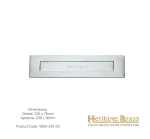 Heritage Letterplate 330 x 76mm Satin Chrome