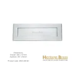 Heritage Letterplate 356 x 127mm Satin Chrome