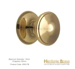 Heritage Brass Round Centre Door Knob Polished Brass
