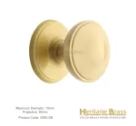 Heritage Brass Round Centre Door Knob Satin Brass