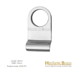 Heritage Brass Rim Cylinder Pull Cover Polished Chrome