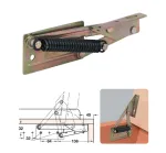 Pair of Bench Seat Hinges with Spring 12kg Capacity
