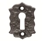 Floral Escutcheon Black Antique