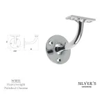 81mm Heavyweight Handrail Bracket - Polished Chrome