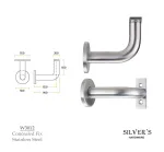 Handrail Bracket Stainless Steel 90mm