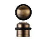 Domed Floor Mounted Door Stop - Florentine Bronze