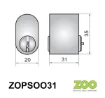 Zoo Scan Oval - Single Cylinder (outside)