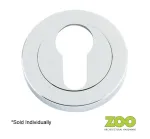 ZPZ Escutcheon Euro Profile - Polished Chrome